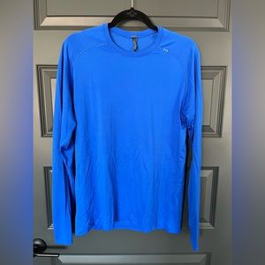lululemon Men's Blue Long Sleeve Shirt